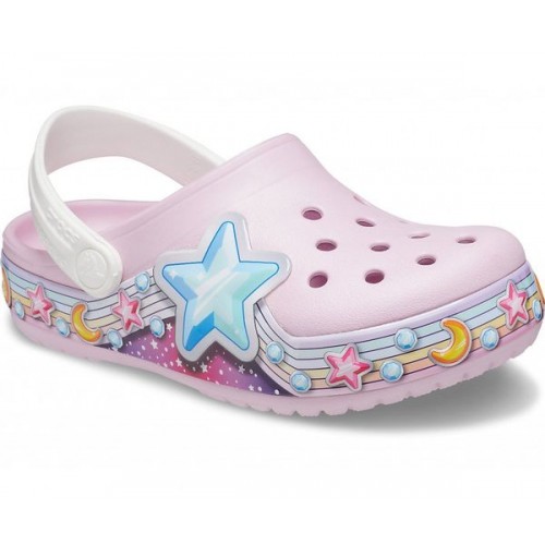 Бледно-розовые сабо для девочек CROCS Kids'  Fun Lab Star Band Clog