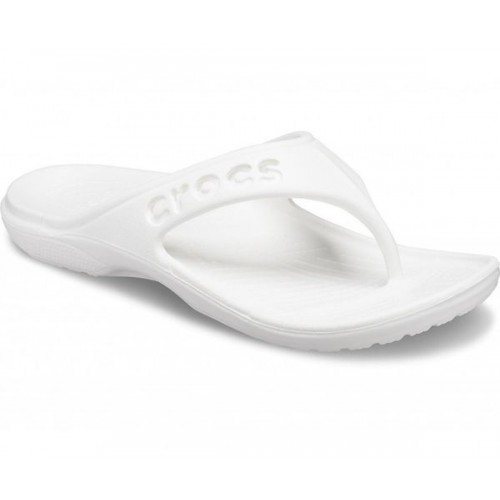 Белые шлепанцы CROCS Baya Flip