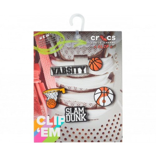 Джибитс шармс CROCS Набор из 5 Jibbitz™ Lace Varsity Sport (Lace Varsity Sport 5 Pack)