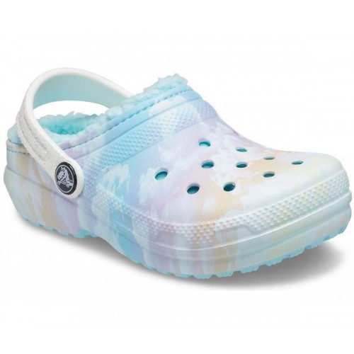 Детские  разноцветные утепленные сабо CROCS Kids' Classic Lined Out of This World Clog
