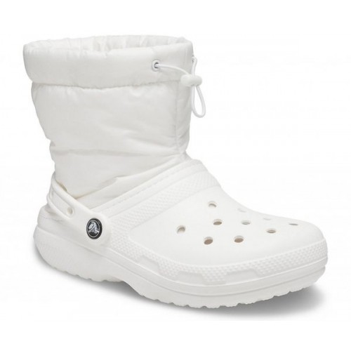 Белые сапоги CROCS Classic Lined Neo Puff Boot