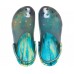 Черные сабо CROCS Classic Translucent Marbled Clog