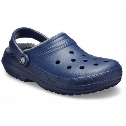 Темно-синие утепленные сабо CROCS Classic Lined Clog
