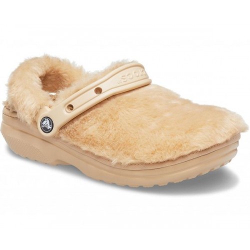 Бронзовые сабо CROCS Classic Fur Sure
