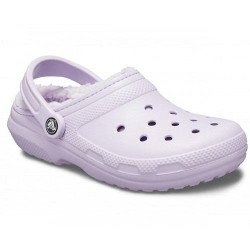 Лавандовые утепленные сабо CROCS Classic Lined Clog