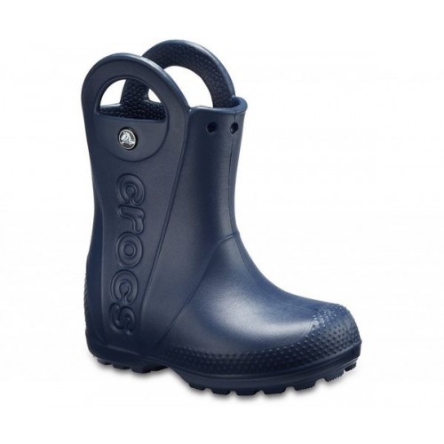 Детские  темно-синие «резиновые» сапоги CROCS Kids’ Handle It Rain Boot
