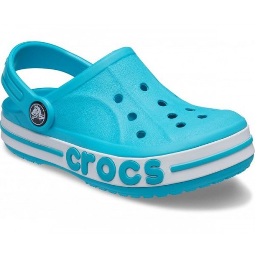 Детские  голубые сабо CROCS Kids' Bayaband Clogs