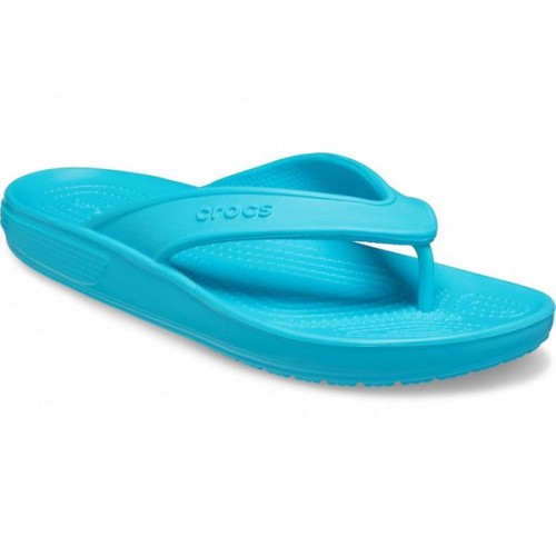 Голубые шлепанцы CROCS Classic II Flip