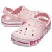 Детские  бледно-розовые сабо CROCS Kids' Bayaband Clogs