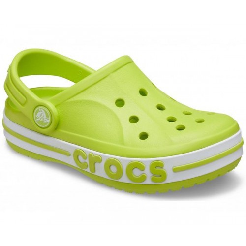 Детские  салатовые сабо CROCS Kids' Bayaband Clogs