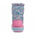Детские  голубые зимние сапоги CROCS Kids’ Crocband™ LodgePoint Graphic Winter Boot