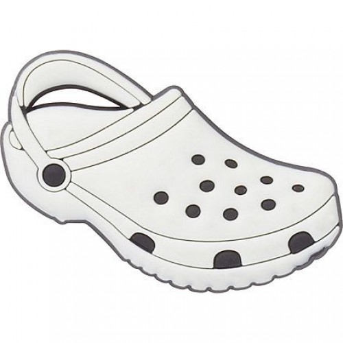Джибитс шармс CROCS Белые сабо ( Classic Clog White)