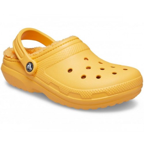 Оранжевые утепленные сабо CROCS Classic Lined Clog