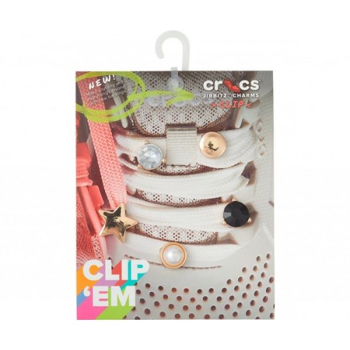 Джибитс шармс CROCS Набор из 5 Jibbitz™ Lace Elevated Shoelery (Lace Elevated Shoelery 5 Pack)