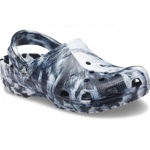 Белые сабо CROCS Classic Marbled Clog