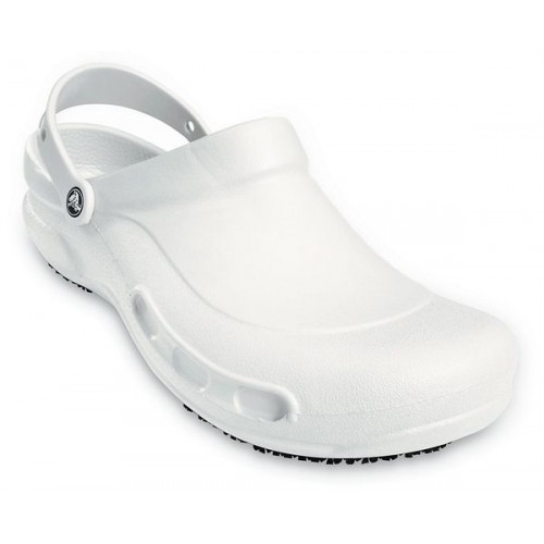 Белые сабо для работы CROCS Bistro