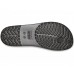 Женские  черные шлепанцы CROCS Women's Crocband™ Flip